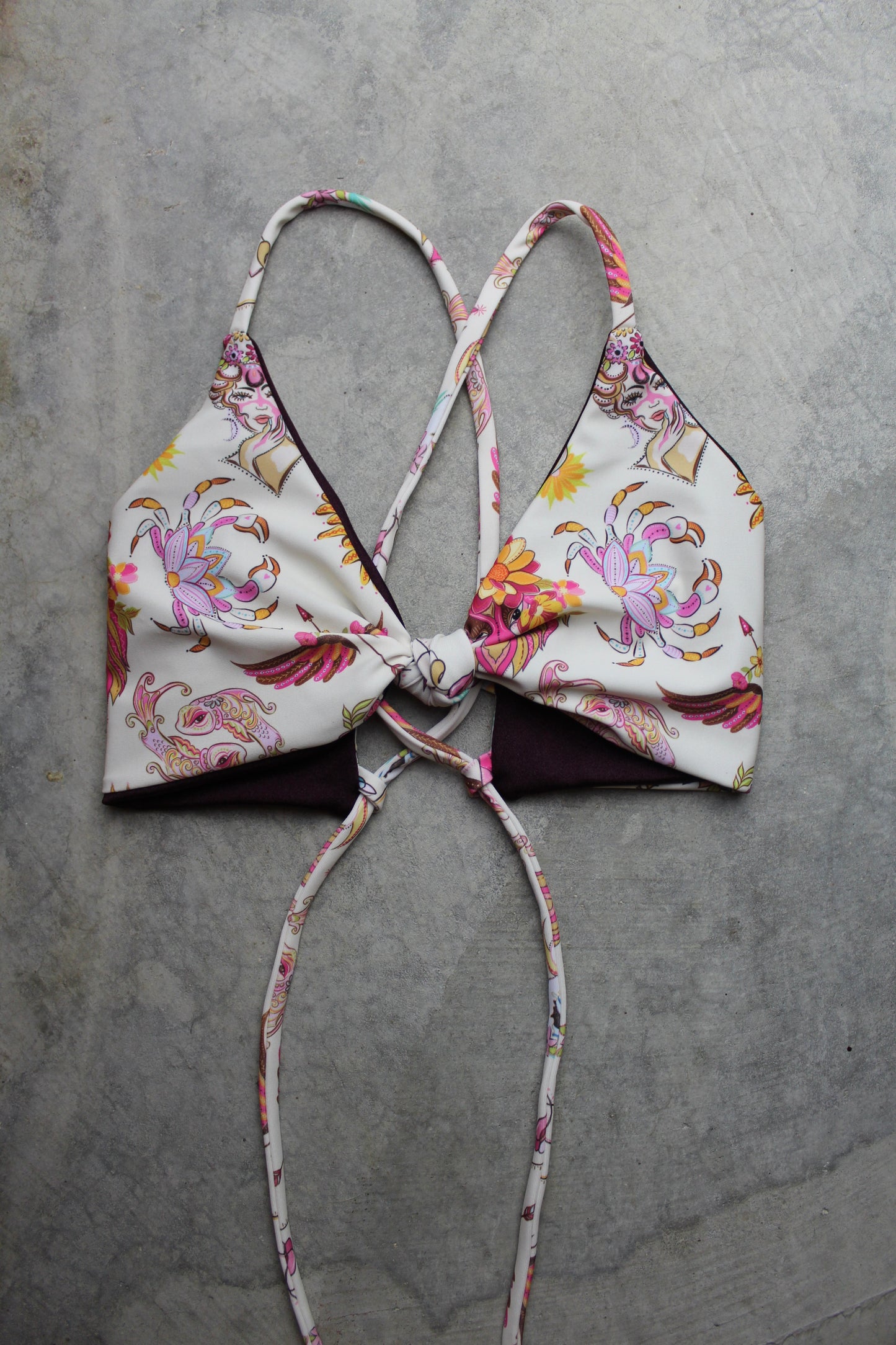 S Cream 'What's Your Sign?' Knotted Top