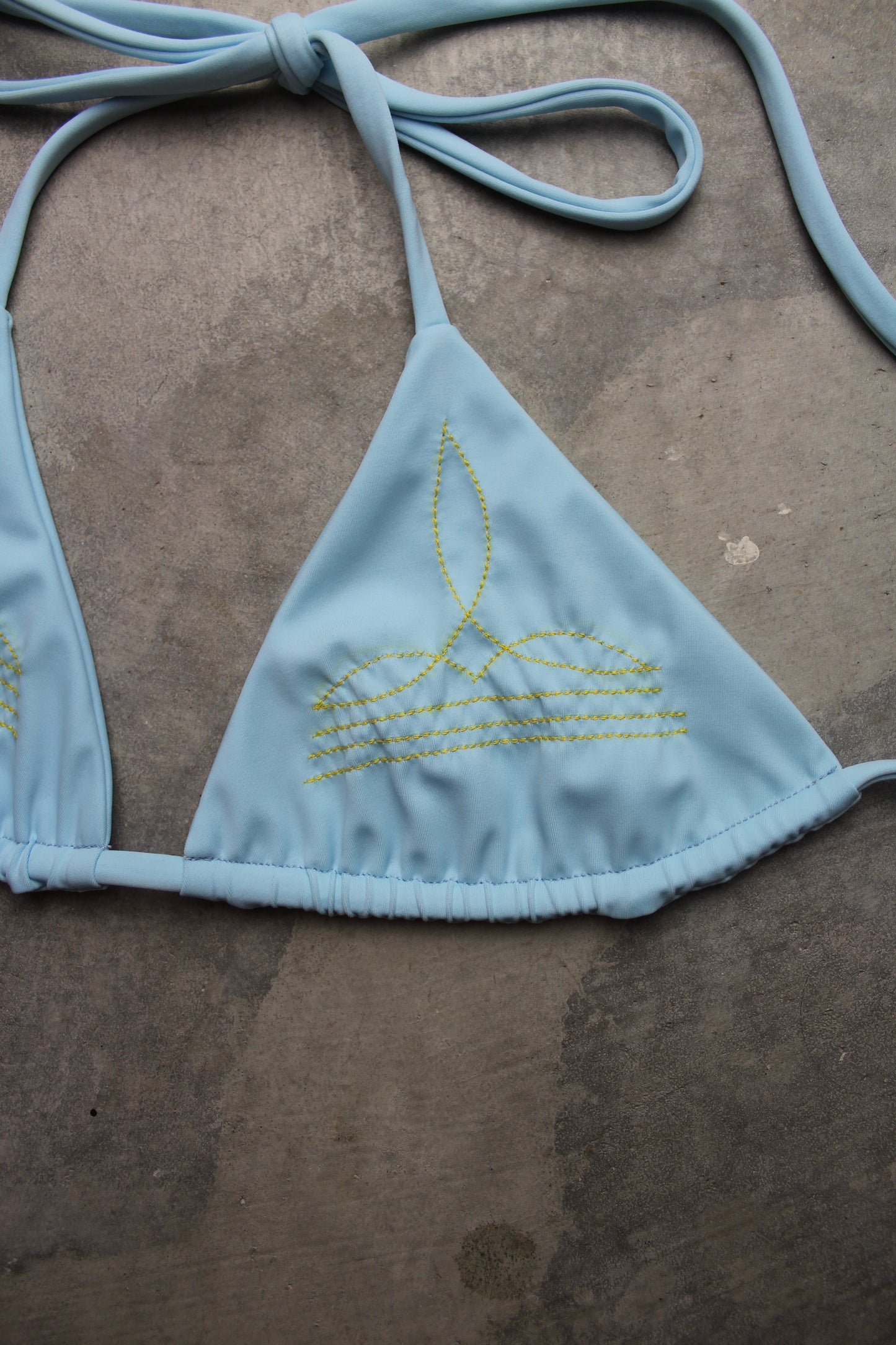 S Cowboy Boot Stitch Triangle Top