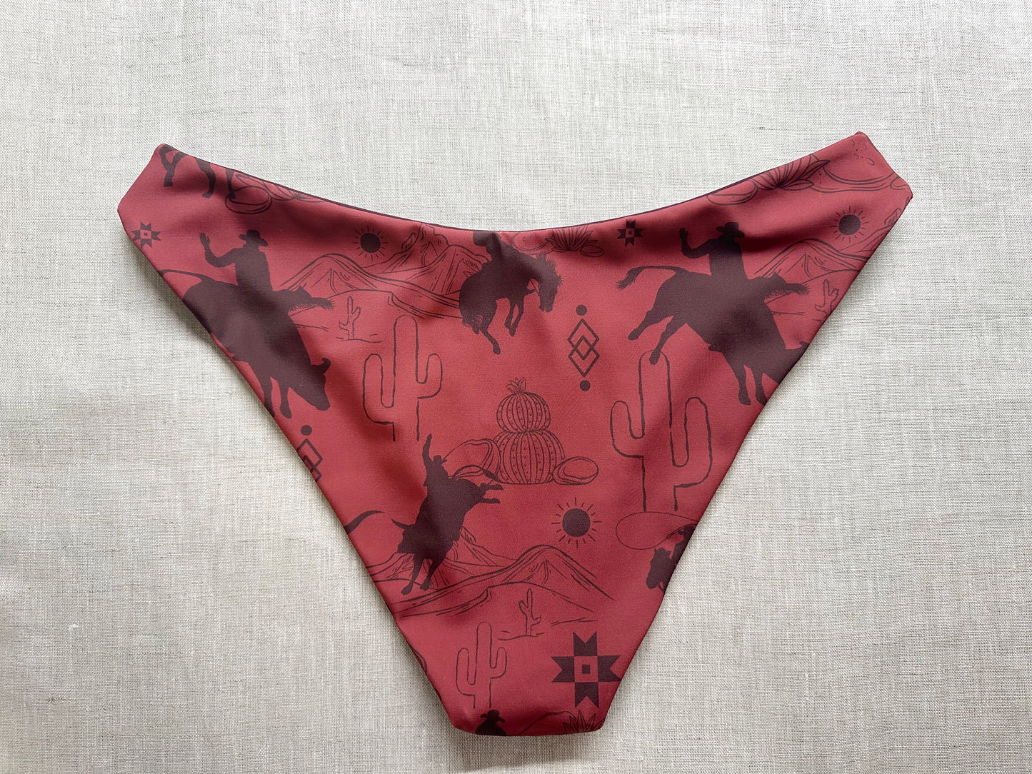 S Rodeo Red/Sangria mid coverage Skimpy Bottom