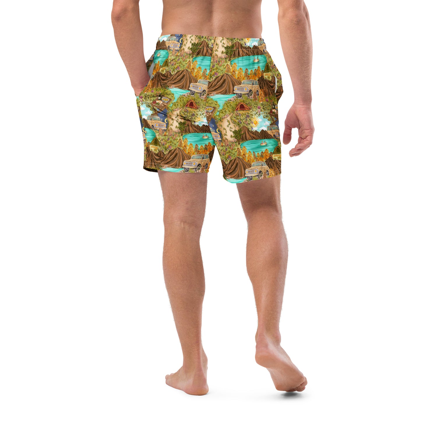 Camp Bare Men's Swim Trunks