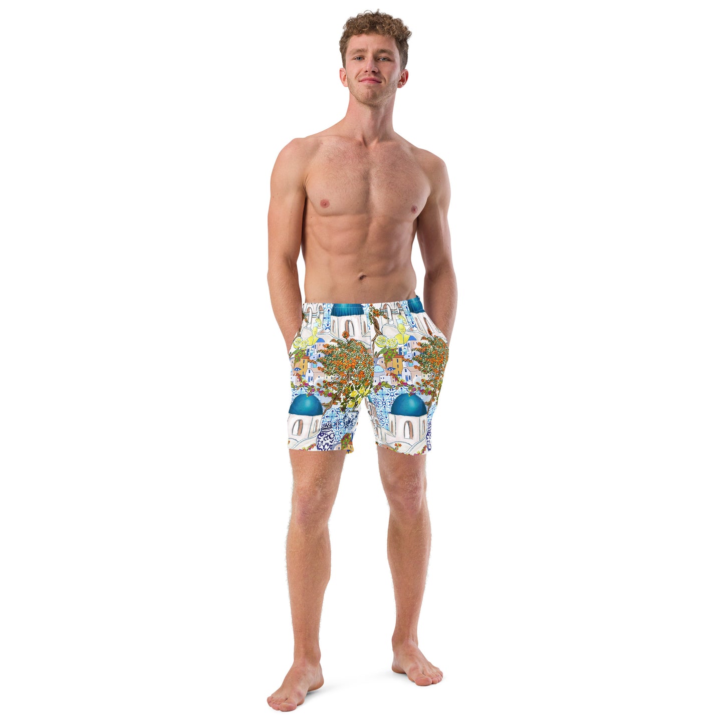 Greece Men's Swim Trunks