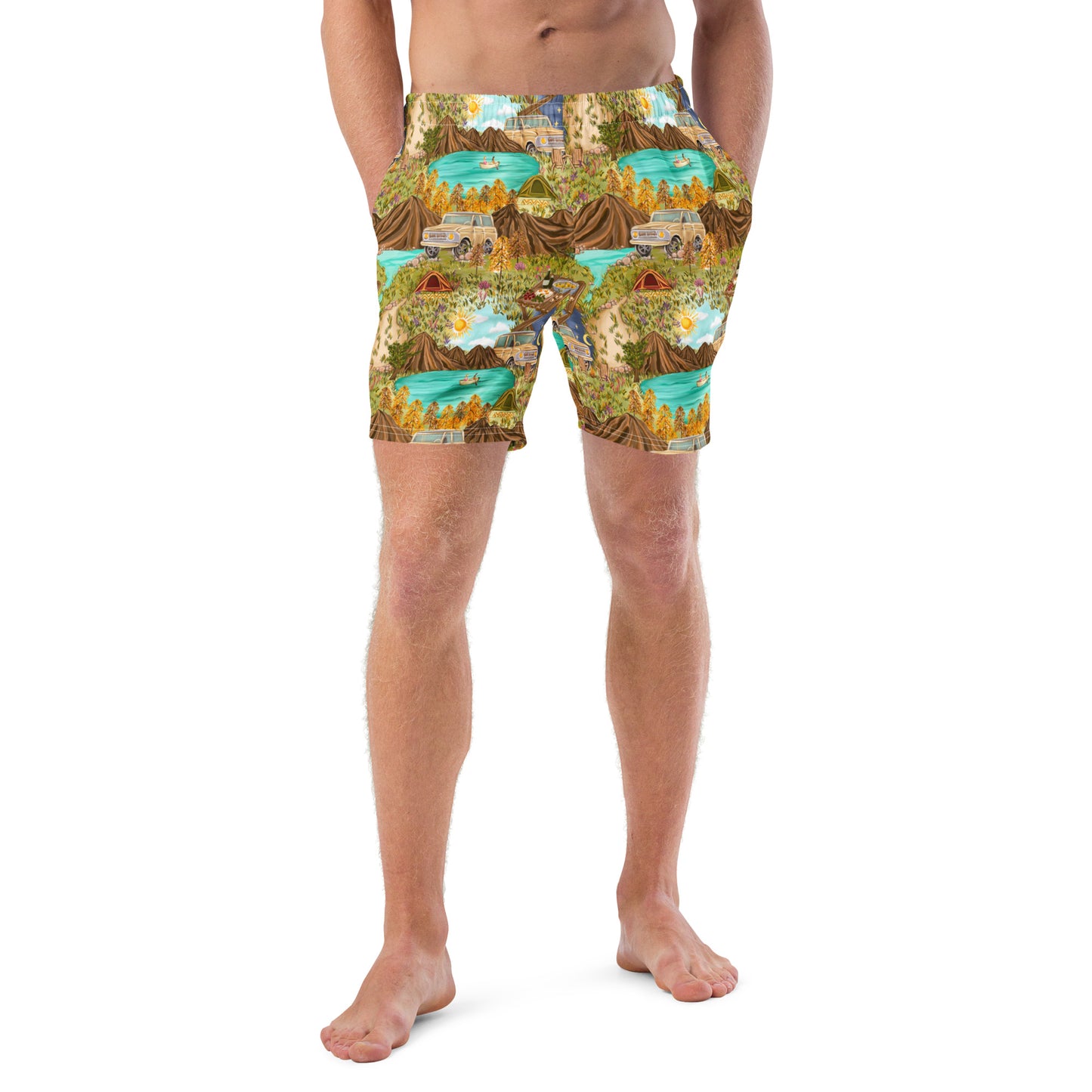 Camp Bare Men's Swim Trunks