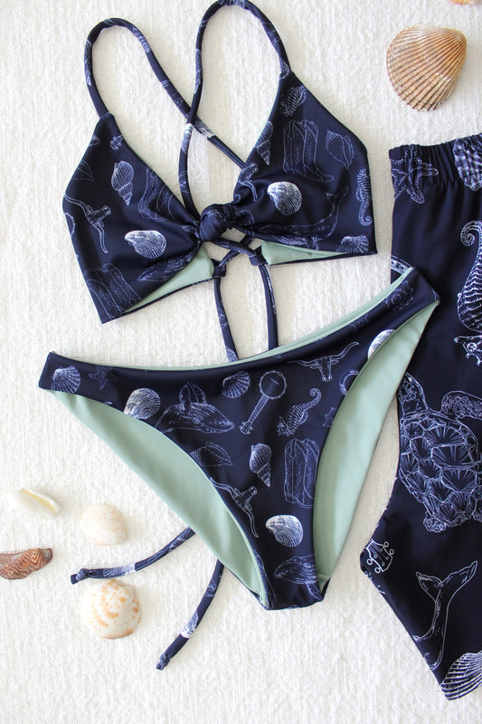 S Navy Sea-Haw Knotted Top
