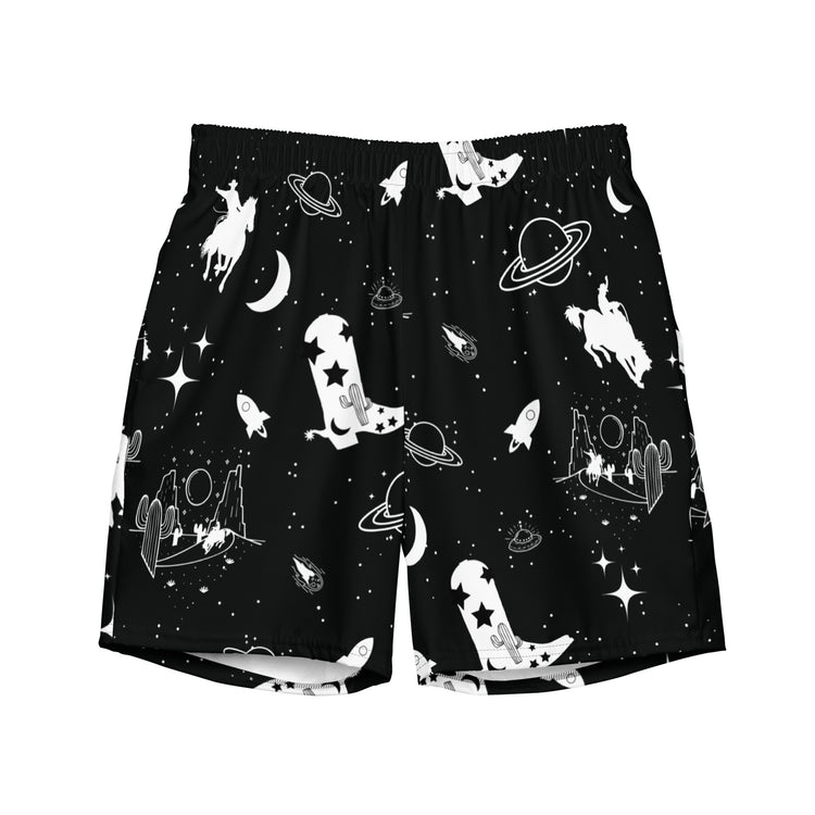 Cosmic Cowboy Men's Swim Trunks