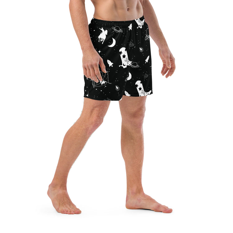 Cosmic Cowboy Men's Swim Trunks